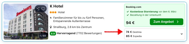 Kurztrip nach Straßburg: top bewertetes 3* Hotel in guter Lage ab 40€ p.P. (DZ)