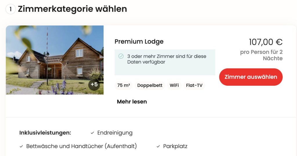 Kurzurlaub im Harz: 3 Tage in einer Lodge im 4* Resort ab 92€ p.P. bei 4 Leuten
