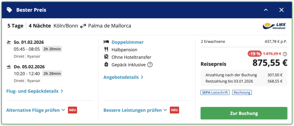 Mallorca Mandelblüte: 6 Tage im 5* Hotel + Flug, Transfer & Halbpension ab 571€ p.P.