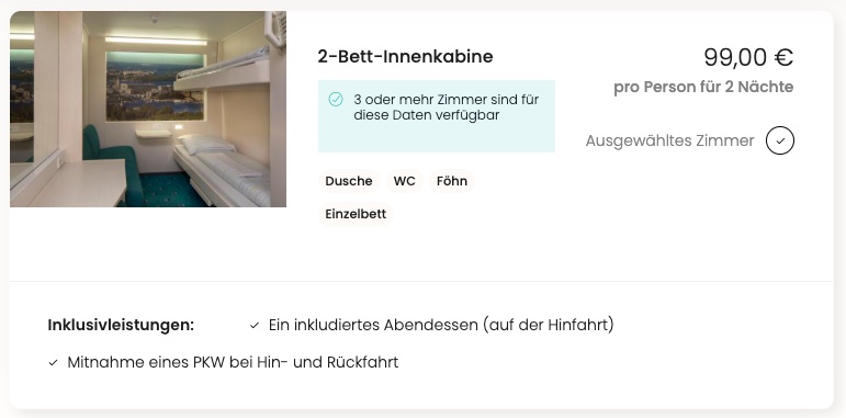 Mini Ostsee Kreuzfahrt: 3 Tage von Deutschland nach Schweden & zurück ab 99€ p.P. inkl. Abendessen & PKW Mitnahme