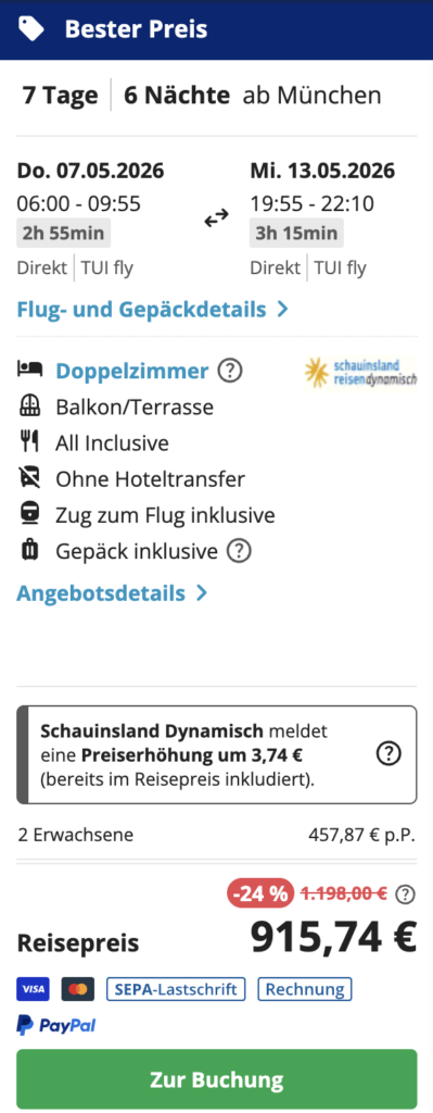 Rhodos Sommerurlaub – 1 Woche mit All Inclusive, Flügen & Transfer ab 584€ p.P.