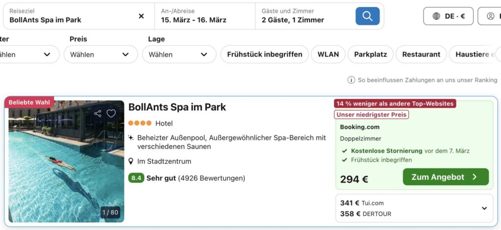 Romantikurlaub in Rheinland Pfalz – 4* Hotel + Wellness, Halbpension & Extras ab 99€ p.P.