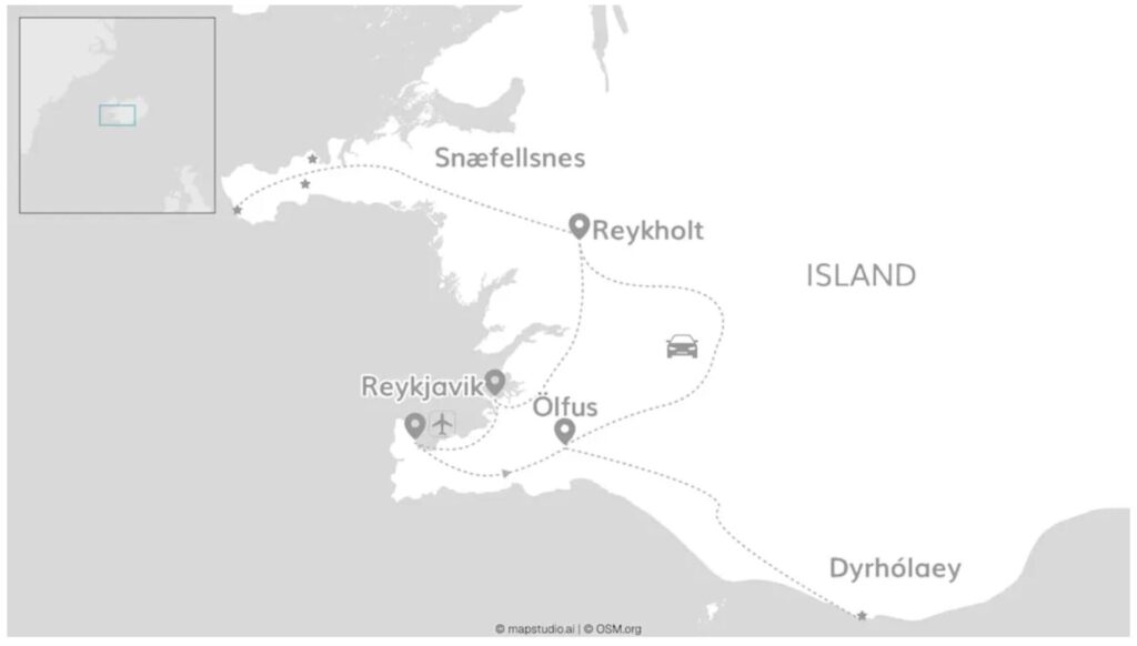 Rundreise durch Island