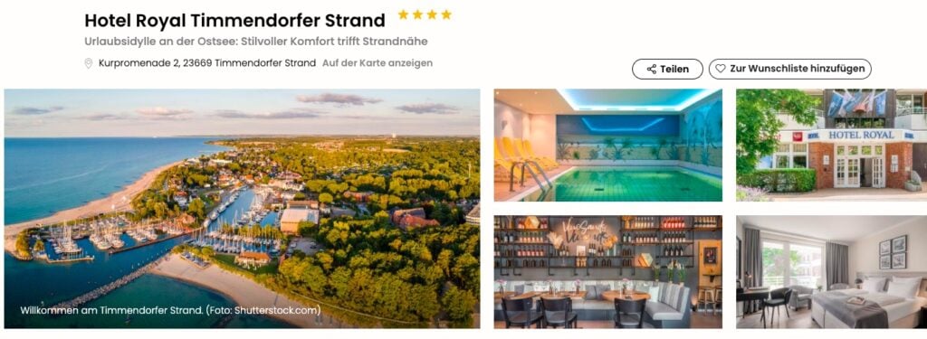 Schleswig Holstein Urlaub: strandnahes 4* Hotel ab 42€ p.P. (DZ)