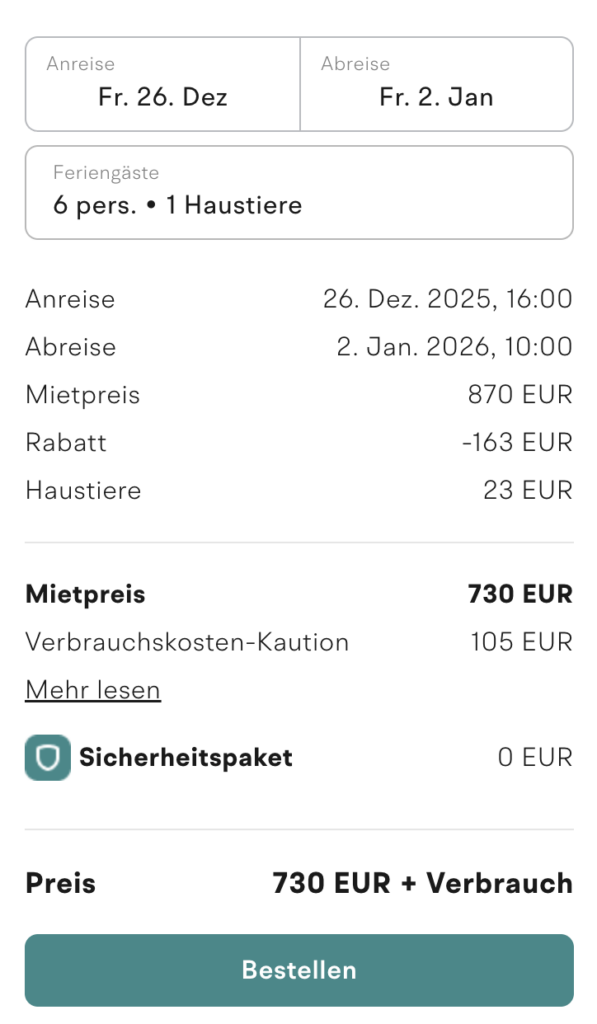 Silvester in Dänemark – 1 Woche im Ferienhaus ab 157€ p.P.