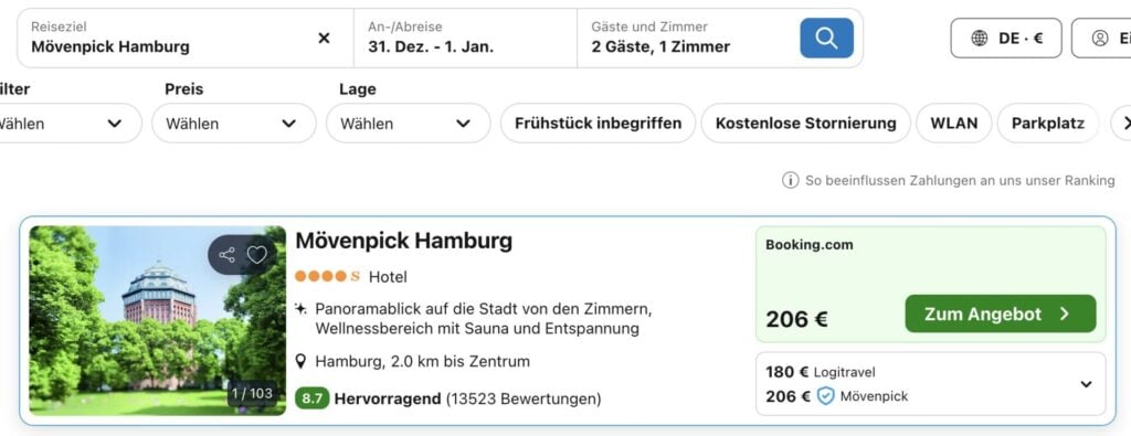 Silvester in Hamburg: 4* Hotel am Hafen ab 133€ p.P.
