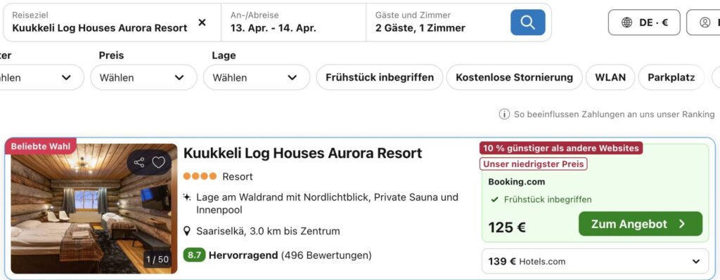Urlaub in Finnland: 4* Resort im Wald inkl. Frühstück & Wellness ab 92€ p.P. (DZ)
