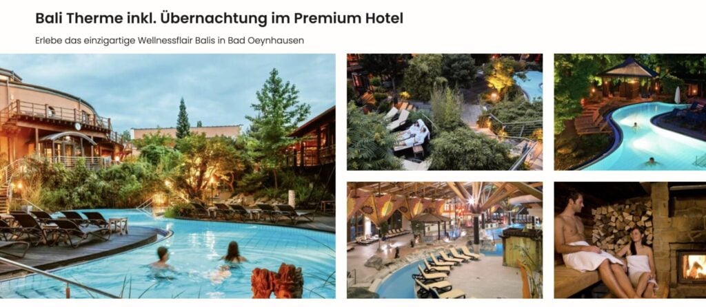 Wellness Auszeit in der Bali Therme: Hotel und Tagesticket ab 75€ p.P. (DZ)