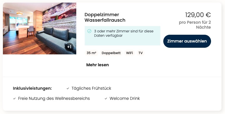 Wellness in Österreich: 3 Tage im 4* Hotel nahe der Krimmler Wasserfälle inkl. Frühstück & Extras ab 124€ p.P. (DZ)