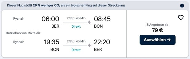 Barcelona Tagesausflug: morgens hin, abends zurück ab 83€ (immer samstags)