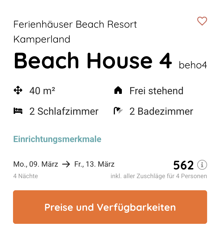 Beach Resort in Holland: 5 Tage im Frühling ab 121€ p.P.