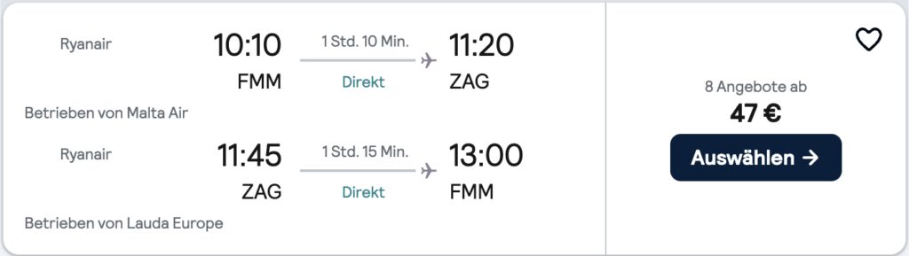 Flüge nach Kroatien