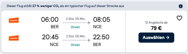Kurztrip nach Nizza: 5 Tage am Mittelmeer inkl. Unterkunft & Flug ab 208€ p.P.