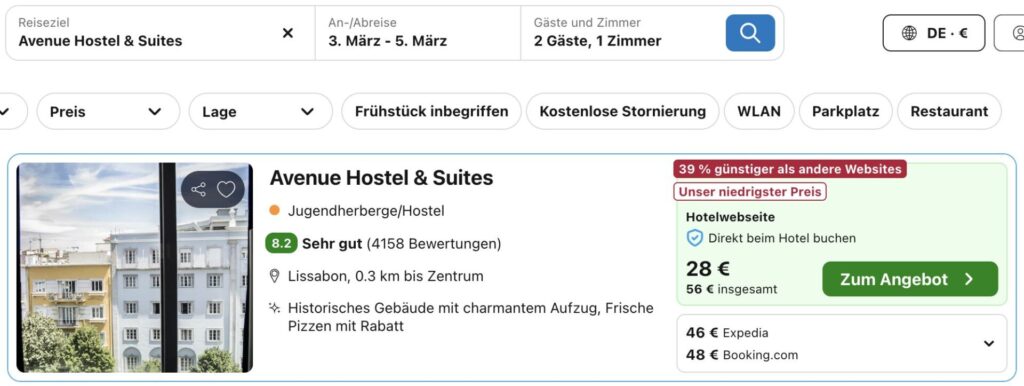 Lissabon Städtetrip: 1 Woche mit Flug & Unterkunft ab 243€ p.P.