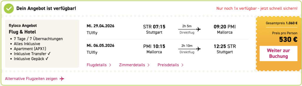 Mallorca All Inclusive: 6 Tage im 3* Hotel inkl. Flug ab 599€ p.P.