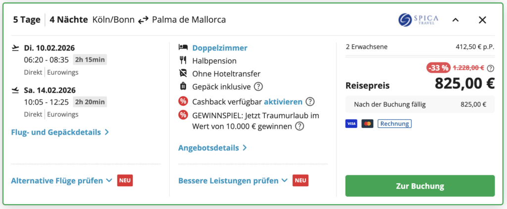 Mallorca Mandelblüte: 5 Tage im 5* Hotel + Flug & Halbpension ab 407€ p.P.