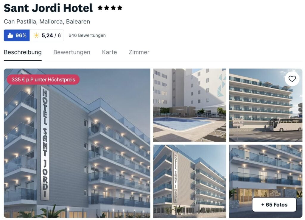 Mallorca Schnäppchen: 1 Woche im 4,5* Hotel mit Frühstück, Flug und Transfer ab 393€ p.P. (DZ)