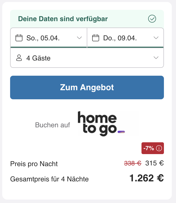 Ostsee Kurztrip: 5 Tage im luxuriösen Ferienhaus direkt am Meer ab 268€ p.P.