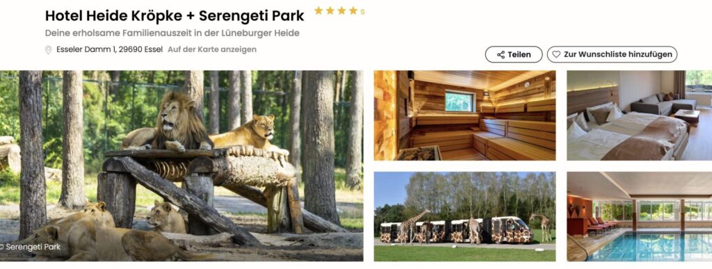 Serengeti Park: Eintritt mit Lichterfestival & Hotel ab 64€ p.P. // Gutschein für 119€ p.P.