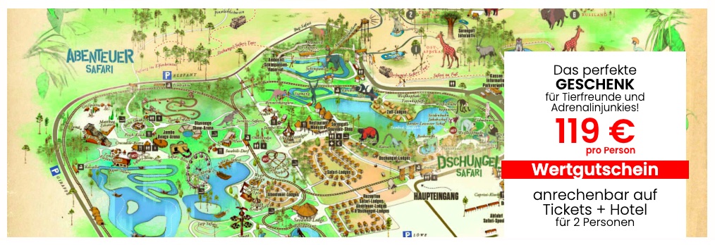 Serengeti Park: Eintritt mit Lichterfestival & Hotel ab 79€ p.P. // Gutschein für 99€ p.P.