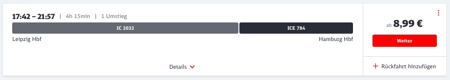 Sparpreis Aktion: Super Sparpreis Tickets ab 6,99€