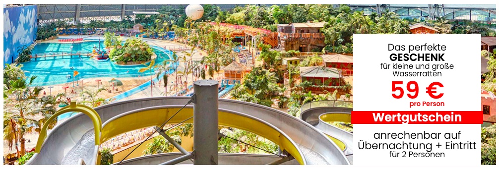 Tropical Islands im Zelt: Übernachtung mit Frühstück und Eintritt an beiden Tagen für 59€ p.P. bei 2 Leuten