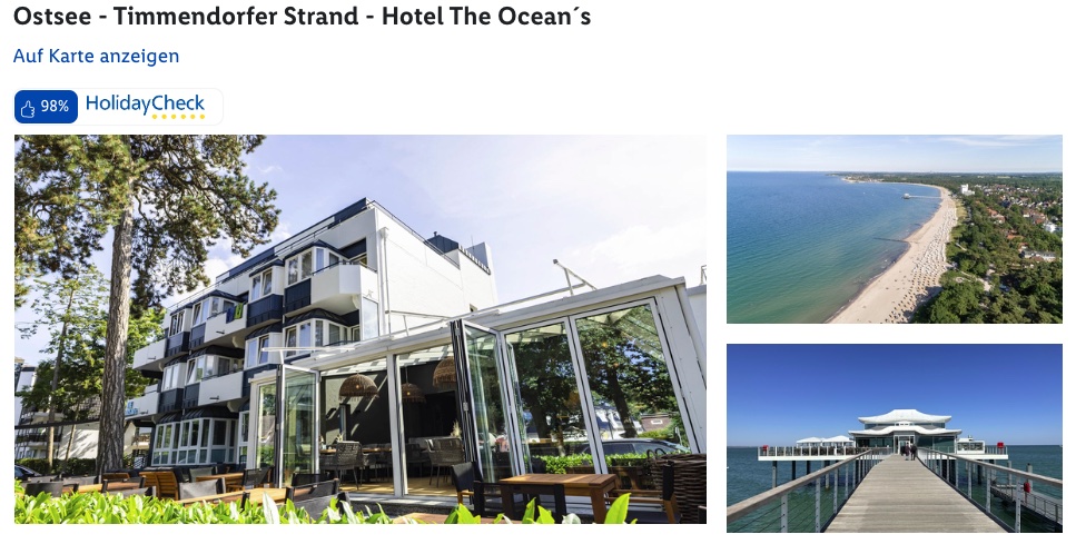 Urlaub am Timmendorfer Strand: 1 Nacht geschenkt - 5 Tage im strandnahen Hotel mit Frühstück ab 159€ p.P. (DZ)