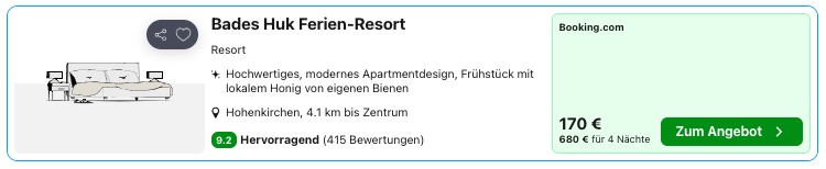 Urlaub an der Ostsee: 4 Tage im Apartment ab 196€ p.P.