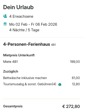 Urlaub in Belgien: 5 Tage im Ferienhaus in neuem Park in den Ardennen ab 56€ p.P. (bei 4 Personen)