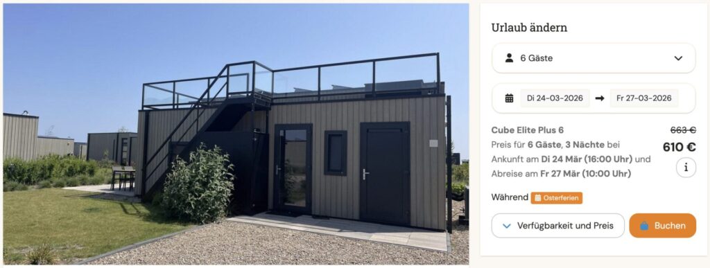 Urlaub in den Niederlanden: 4 Tage im Ferienhaus am Meer ab 142€ p.P.