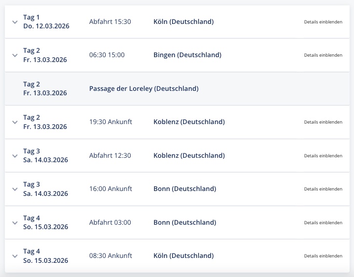 Flusskreuzfahrt Europa: bis zu 1000€ Rabatt bei A ROSA, z.B. 4 Tage Rhein / Niederlande mit All Inclusive für 348€ p.P.