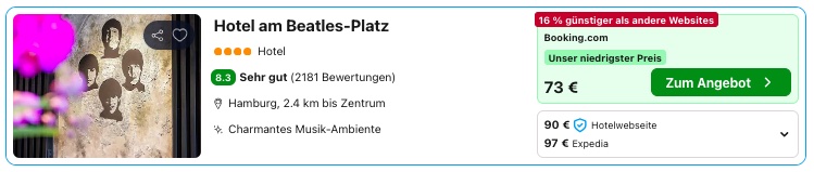 Hamburg direkt an der Reeperbahn: 4* Hotel ab 37€ p.P. (DZ)