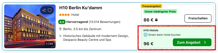 Hotel Deal: 25% Rabatt bei H10,