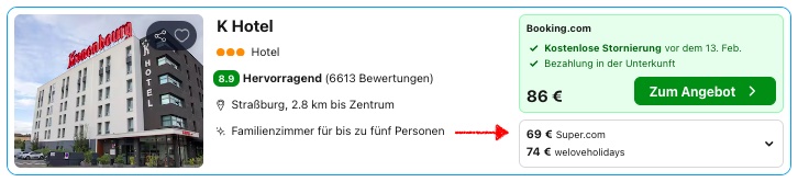 Kurztrip nach Straßburg: top bewertetes 3* Hotel in guter Lage ab 35€ p.P. (DZ)