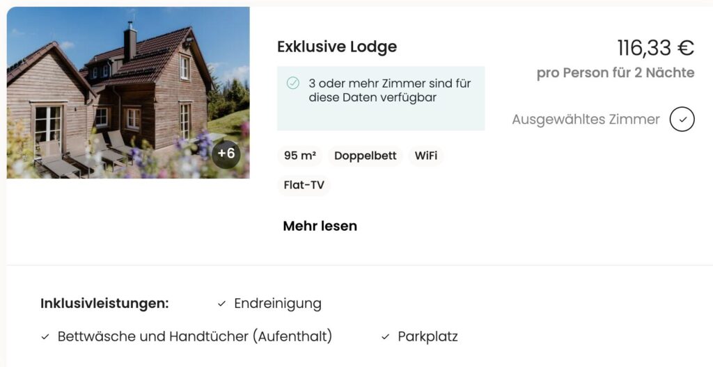Kurzurlaub im Harz: 3 Tage in einer Lodge im 4* Resort ab 107€ p.P. bei 4 Leuten