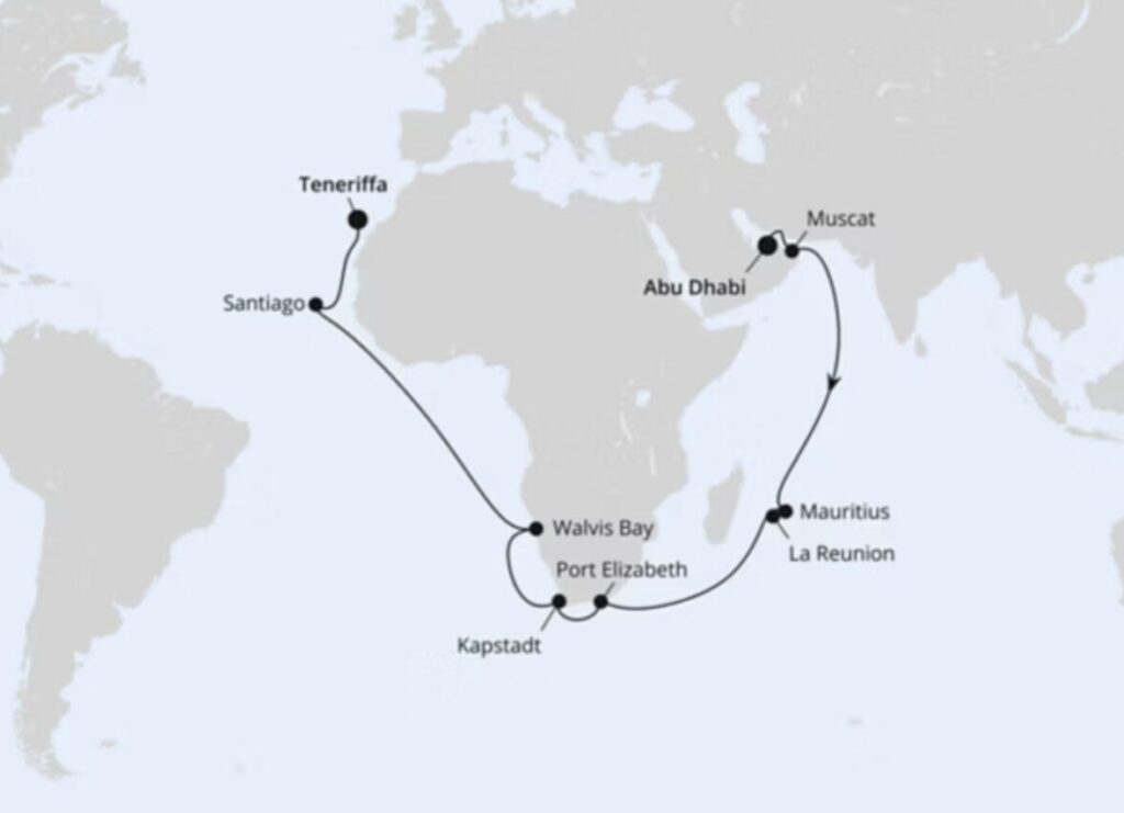 Mit AIDA um die Welt