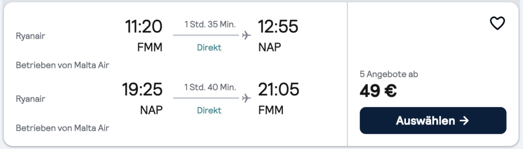 Neapel Kurztrip: 5 Nächte im top Hotel ÜF + Flüge ab 241€ p.P.