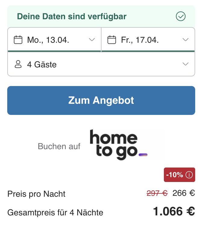 Ostsee Kurztrip: 5 Tage im luxuriösen Ferienhaus direkt am Meer ab 316€ p.P.