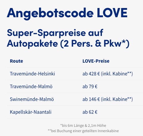 Skandinavien Rundreise: kostenlose Fährüberfahrt von Kopenhagen nach Oslo