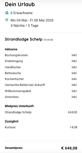 Strandhotel in Holland: 5 Tage im Ferienhaus ab 80€ p.P. bei Vollbelegung