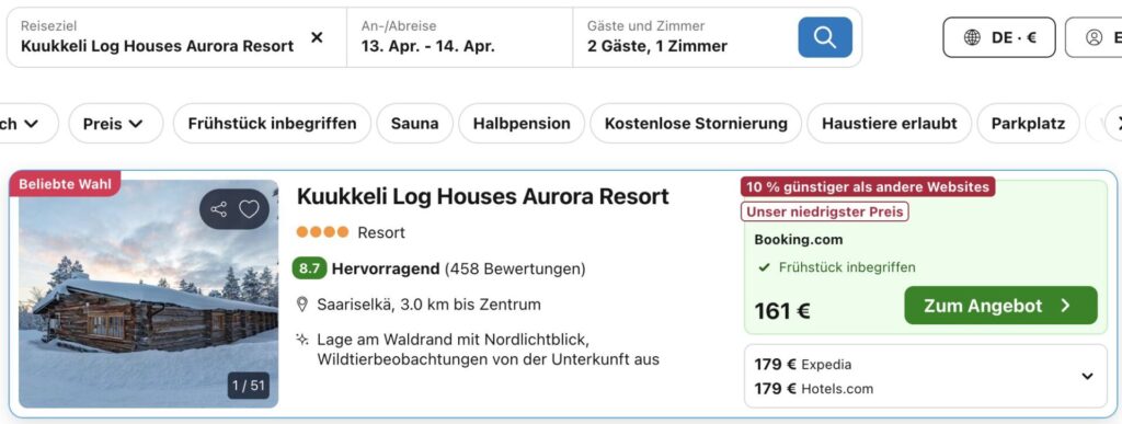 Urlaub in Finnland: 4* Resort im Wald inkl. Frühstück & Wellness ab 63€ p.P. (DZ)
