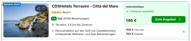 Verrücktes Rutschen Hotel auf Sizilien: 3 Tage ab 101€ p.P. (DZ) inkl. Frühstück