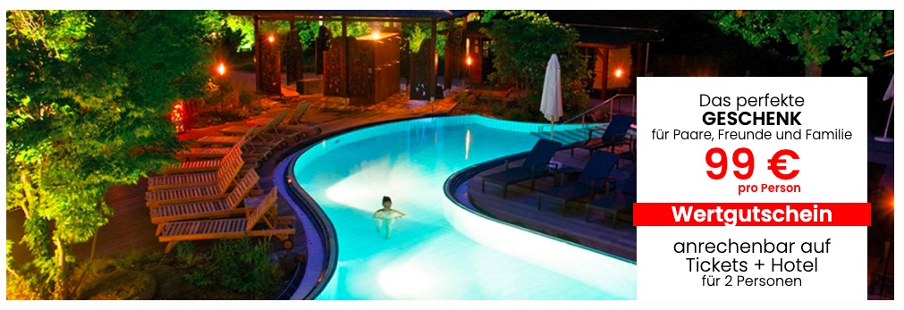 Wellness Auszeit in der Bali Therme: Hotel und Tagesticket ab 97€ p.P. (DZ) // Als Gutschein 89€ p.P.