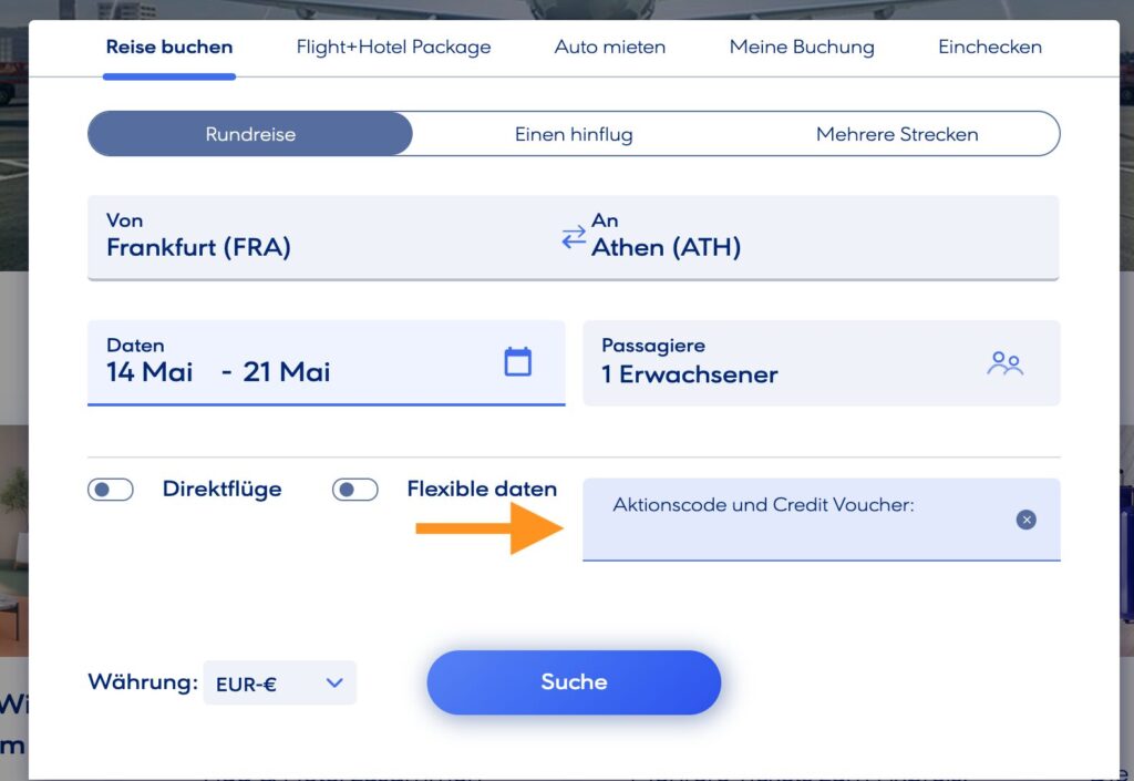 Aegean Airlines Gutschein einlösen