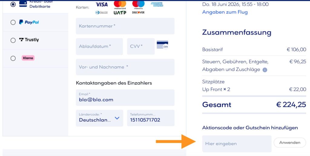 Aegean Airlines Rabatt anwenden