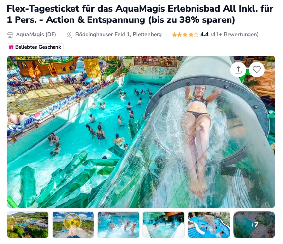Aqua Magis: Tagesticket ab 24,90€ (statt 32,90€) inklusive Erlebnisbad und Sauna