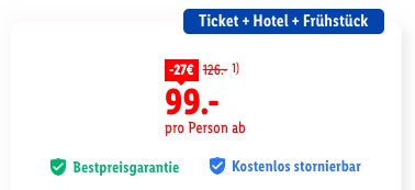 Disneys Musical TARZAN©: Hotel + Tickets ab 99€ p.P. (DZ) oder als Gutschein für 109€