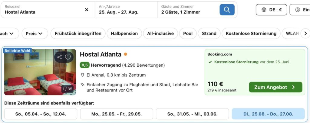 El Arenal Urlaub: 3 Tage Partytrip mit Unterkunft und Flug ab 199€ p.P. (im August)
