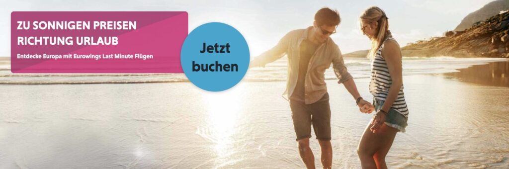 Eurowings Sale: bis zu 16% Rabatt, Flüge ab 39,99€