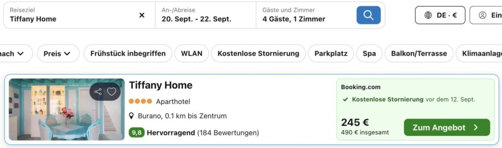 Geheimtipp Burano: 3 Tage in Italiens bunter Stadt im pinken Ferienhaus ab 94€ p.P.